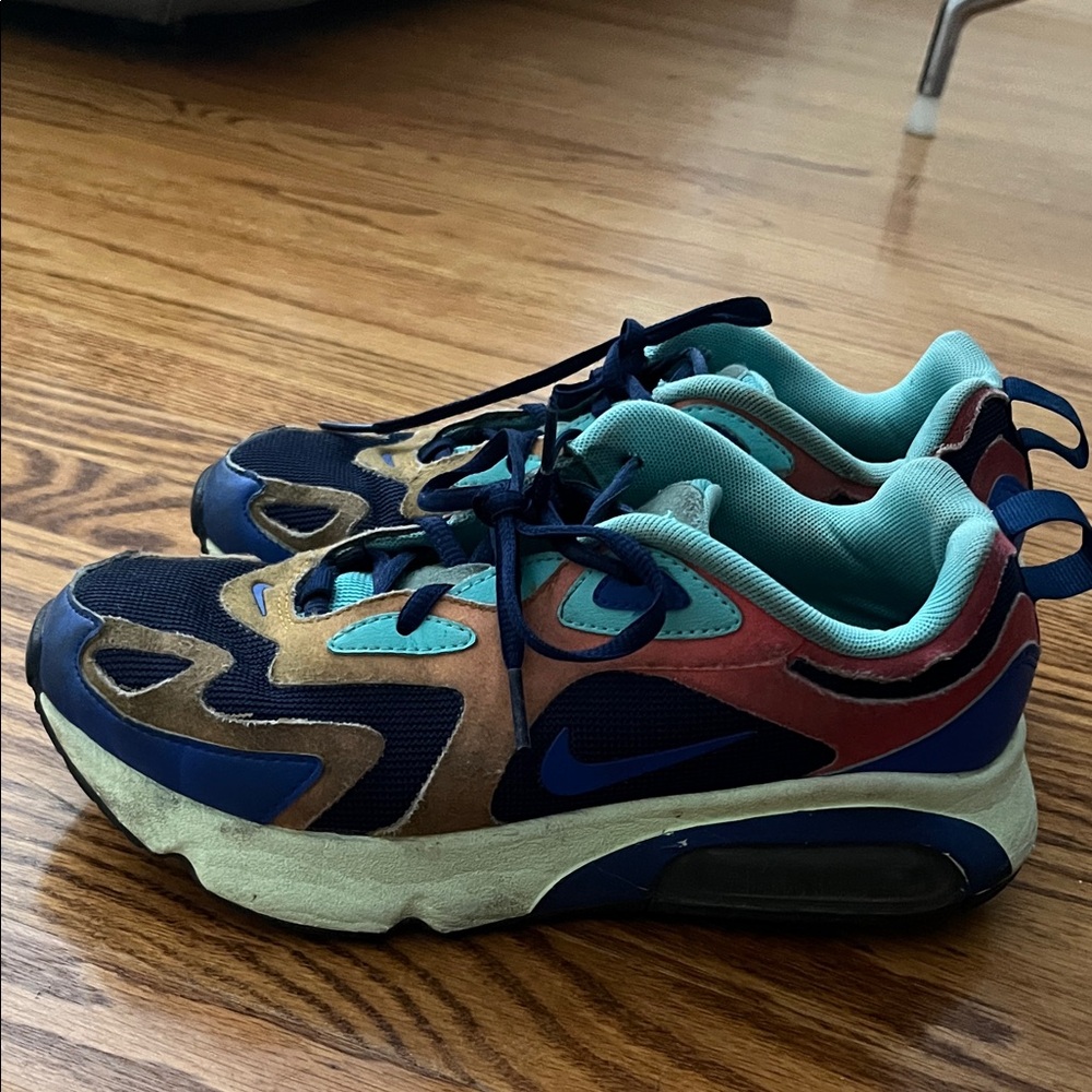 Nike Sneakers - Navy, Teal, and Coral